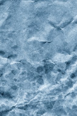 Kaba geri dönüşüm mavi Kraft kağıt bakkal çantası, lekeli, ezilmiş, C