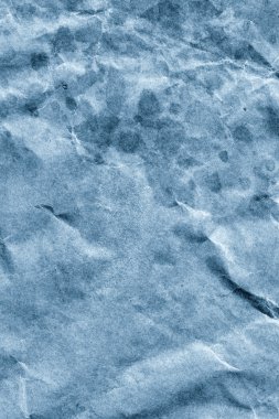 Mavi geri dönüşüm Kraft kağıt buruşuk Grunge doku detay