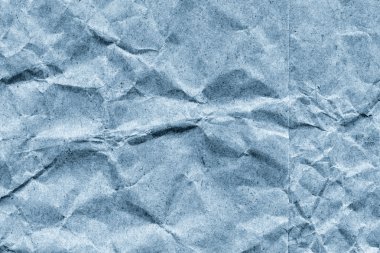 Mavi geri dönüşüm Kraft kağıt buruşuk doku
