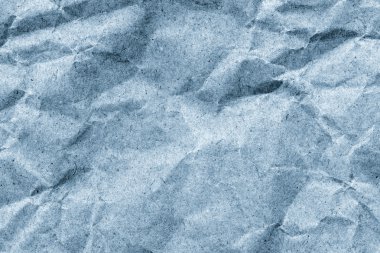 Mavi geri dönüşüm Kraft kağıt torba buruşuk Grunge doku detay