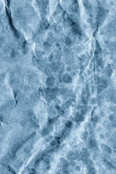 Kaba geri dönüşüm mavi Kraft kağıt bakkal çantası, lekeli, ezilmiş, C