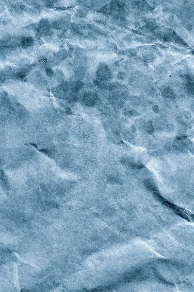 Mavi geri dönüşüm Kraft kağıt buruşuk Grunge doku detay