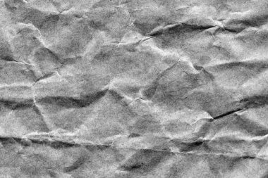 Gri geri dönüşüm Kraft kağıt torba buruşuk Grunge doku detay
