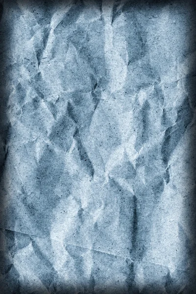 블루 크 라프 트 종이 가방 구겨진된 삽화 그런 지 재활용 텍스처 세부 사항 — 스톡 사진