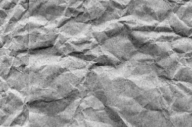 Gri geri dönüşüm Kraft kağıt torba buruşuk Grunge doku detay