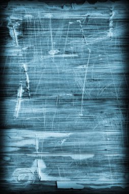 Eski mavi lekeli vernikli ahşap Lamine Panel çizilmiş soyulmuş Grunge doku kırık