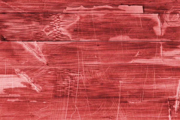 Staré dřevěné vrstvené Panel červené barevné lakované popraskané poškrábaný oloupané Grunge textury — Stock fotografie