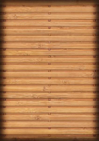 Bambusz tányéralátét természetes okker fehérített és foltos matrica Grunge textúra — Stock Fotó