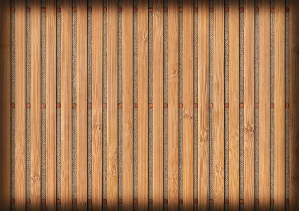 Bambu yer Mat doğal koyu sarı ağartılmış ve Vignette Grunge doku tasarlamak