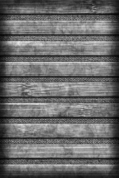 Mata bambus miejsce bielone i cętkowane ciemny szary winieta Grunge tekstury — Zdjęcie stockowe