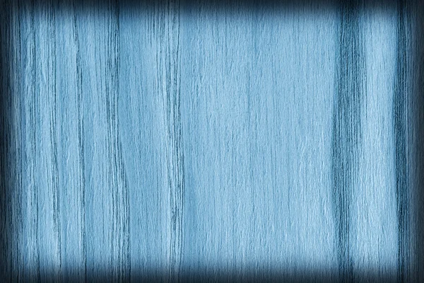 Přírodní dubové dřevo bělené a obarví námořní modrá Vignette Grunge textury vzorku — Stock fotografie