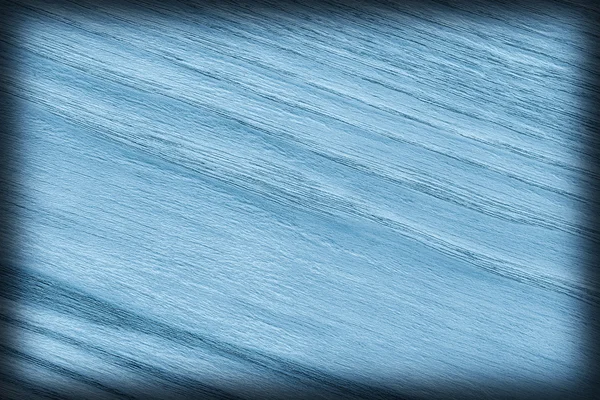 Doğal meşe ahşap ağartılmış ve toz mavi Vignette Grunge doku örneği lekeli — Stok fotoğraf