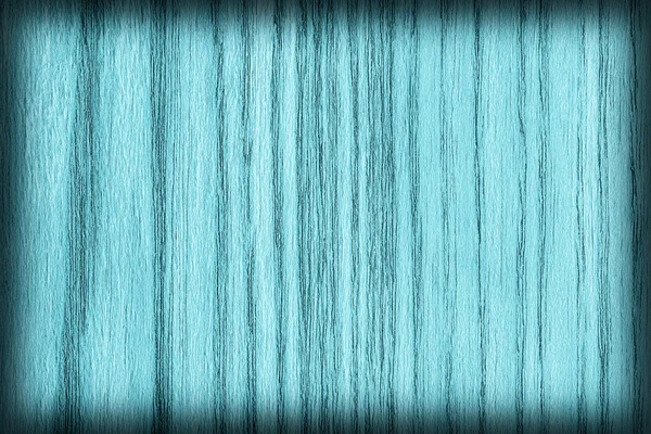 Přírodní dubové dřevo bělené a obarví azurová Vignette Grunge textury vzorku — Stock fotografie