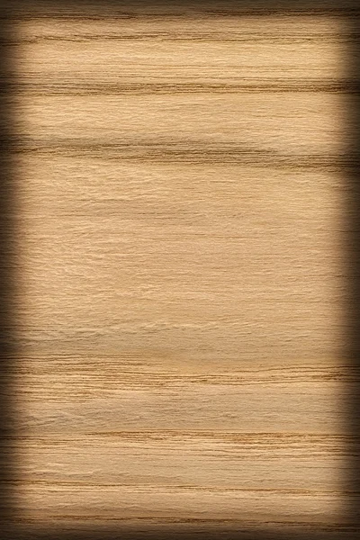 Přírodní dubové dřevo okr Vignette Grunge textury vzorek — Stock fotografie