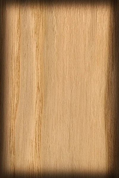 Přírodní dubové dřevo okr Vignette Grunge textury vzorek — Stock fotografie