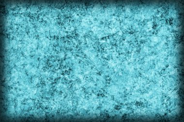 Cork kiremit ağartılmış ve camgöbeği mavi kaba Vignette Grunge doku lekeli