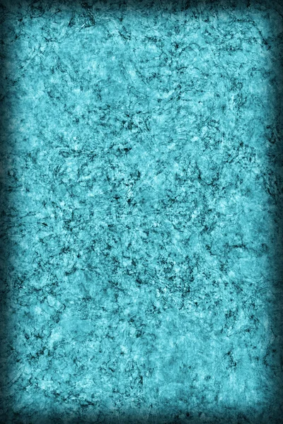 Cork kakel blekta och missfärgade Cyan blå grova Vignette Grunge konsistens — Stockfoto