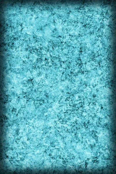 Cork tegel gebleekt en gekleurd cyaan blauwe grof vignet Grunge textuur — Stockfoto