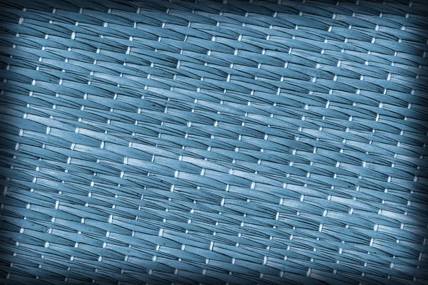 Tappetino di paglia sbiancato e colorato blu Vignetta Grunge Texture Campione — Foto Stock