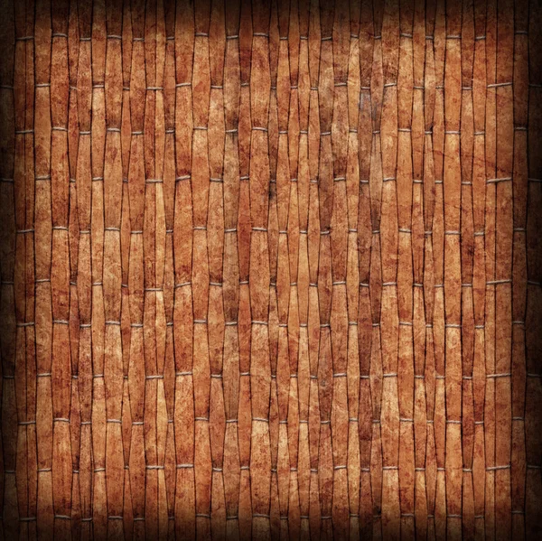 Straw Mat Red Ocher Vignette Grunge Texture Sample — Stock Photo, Image