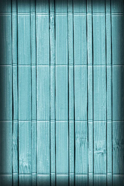 Bamboe Mat gebleekt en gekleurd bleke cyaan vignet Grunge textuur monster — Stockfoto