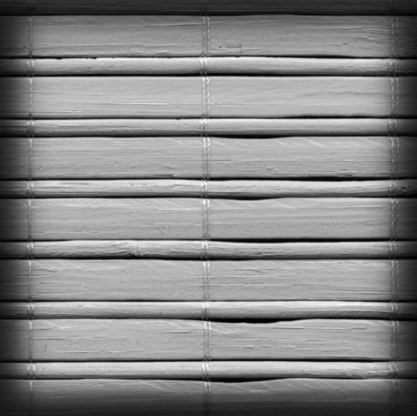 Tapis de bambou Vignette grise blanchie et tachée Échantillon de texture grunge — Photo