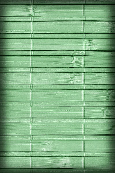 Bamboo Mat Bleached and Stained Pale Green Vignette Grunge Texture Sample — Stock Photo, Image