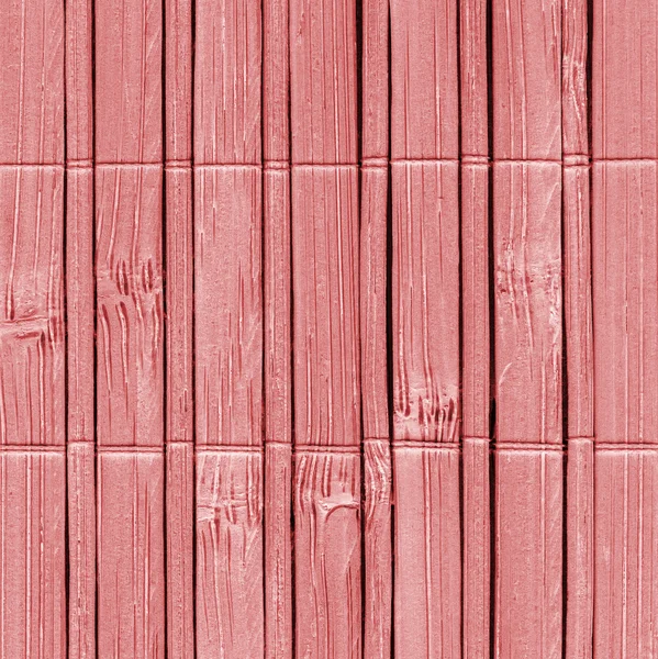 Bambu hasır ağartılmış ve lekeli soluk kırmızı Grunge doku örneği — Stok fotoğraf