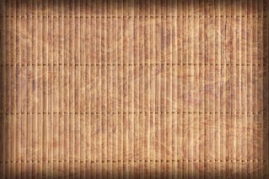 Bambu hasır doğal koyu sarı ağartılmış, lekeli, Vignette Grunge doku detay tasarlamak