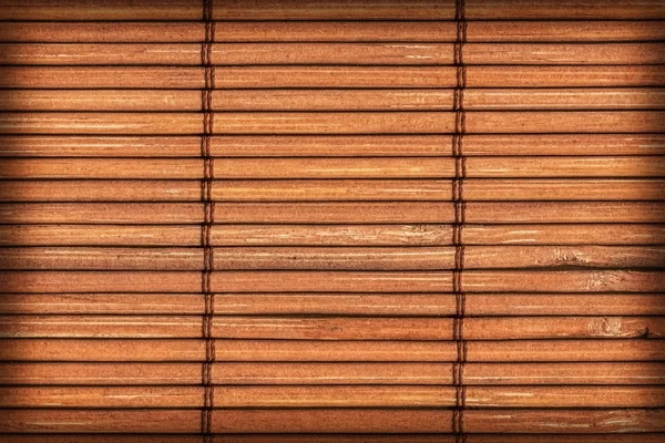 Bamboe Mat natuurlijke oker Grunge vignet textuur monster — Stockfoto