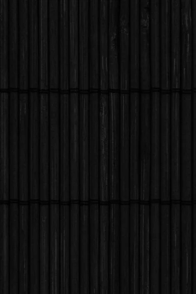 漂白し、黒グランジ テクスチャ サンプルを染色した竹マット — ストック写真