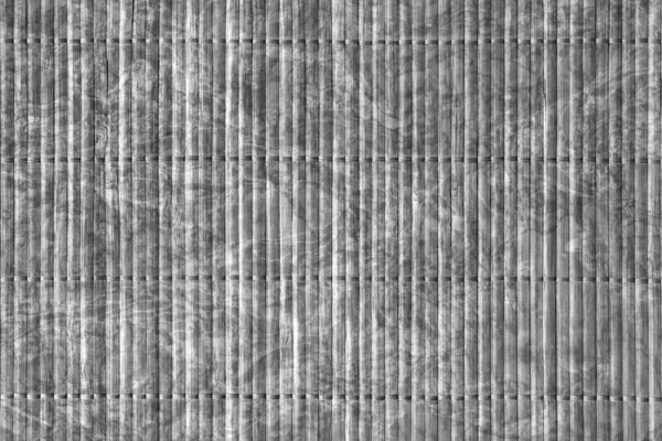 Échantillon de texture grunge grise blanchie et tachée de tapis de bambou — Photo