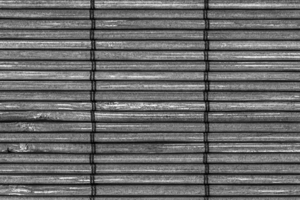 Tapete de bambu Handiwork branqueado e manchado cinza Grunge textura amostra — Fotografia de Stock