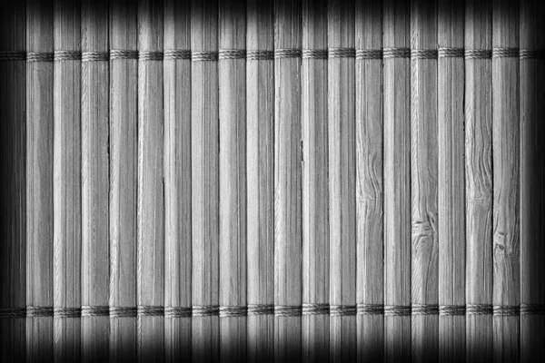 Estera de bambú Blanqueada y Manchada Gris Vignette Grunge Texture Sample —  Fotos de Stock