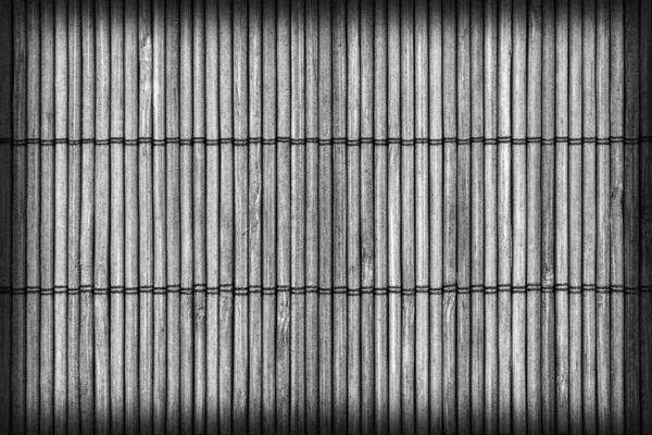 Bambu matta blekta och missfärgade grå vinjetten Grunge konsistens prov — Stockfoto