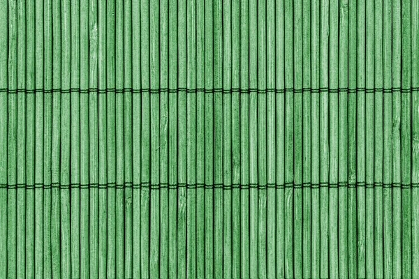 Bamboo Mat Handiwork Bleached and Stained Green Grunge Texture Sample — Stock Photo, Image