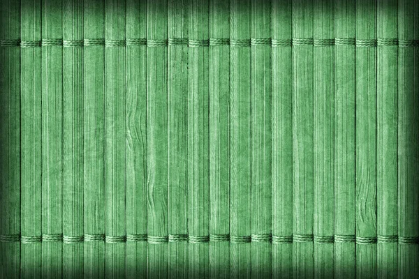 Bamboo Mat Handiwork Bleached and Stained Green Vignette Grunge Texture Sample — Stock Photo, Image