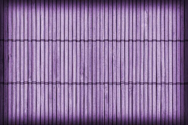 Tappetino di bambù lavorato a mano sbiancato e colorato viola Vignetta Grunge Texture Campione — Foto Stock