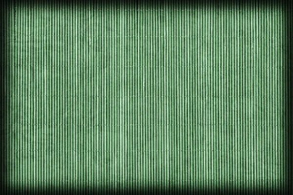 Tapis de place de paille blanchi et teint Échantillon de texture grunge vert Kelly Vignette pâle — Photo