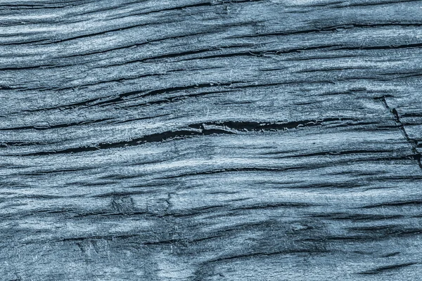 古い風化青いグランジ表面テクスチャの詳細をステンド グラス割れた角材ボラード — ストック写真