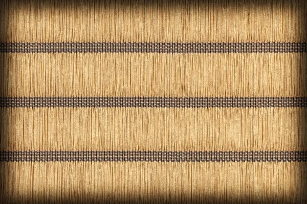 Papel pergaminho Plaited Place Mat Natural Ocher manchado vinheta Grunge textura amostra — Fotografia de Stock