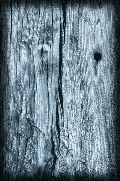 Stary wiązane wyblakły pęknięty zgniłe drewno niebieski winieta Grunge tekstury — Zdjęcie stockowe