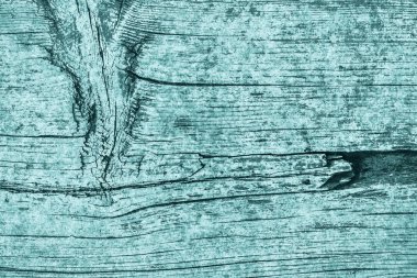 Eski yıpranmış kırık çürük ahşap ağartılmış ve camgöbeği Grunge doku lekeli