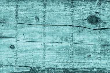 Eski yıpranmış kırık çürük ahşap ağartılmış ve camgöbeği Grunge doku lekeli