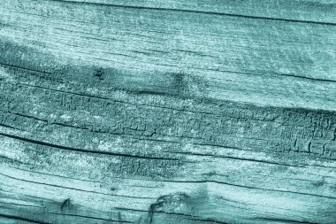 Eski yıpranmış kırık çürük ahşap ağartılmış ve camgöbeği Grunge doku lekeli