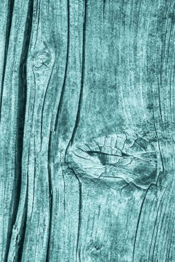 Eski yıpranmış kırık çürük ahşap ağartılmış ve camgöbeği Grunge doku lekeli