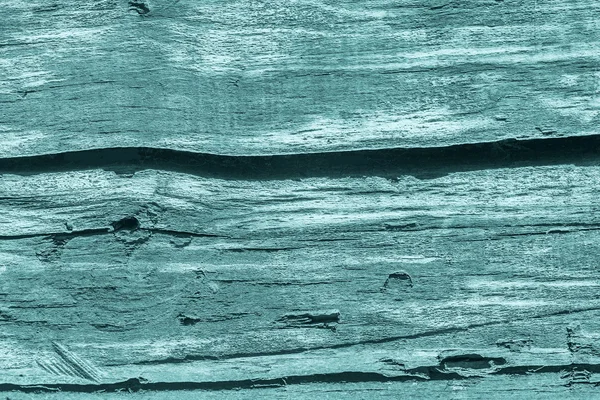 Stock image Old Weathered Cracked Rotten Wood Bleached and Stained Cyan Grunge Texture