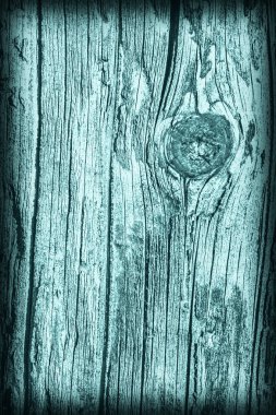 Eski yıpranmış kırık çürük ahşap ağartılmış ve camgöbeği Vignette Grunge doku lekeli