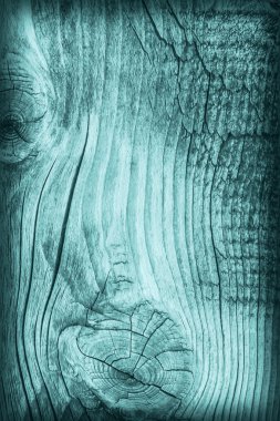 Eski yıpranmış kırık çürük ahşap lekeli mavi Vignette Grunge doku dokuma