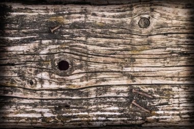 Bitümlü Vignette yüzey doku çürümüş yıpranmış eski ahşap baba kırık